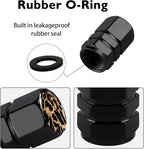 4-Pack-Tire Valve Stem Caps Universal Tire Air Cap Leopard Car Accessories | Aluminum Alloy Rust-Proof Valve Stem Caps, for Auto SUV Truck Motorcycle Bicycle, Gifts for Women Men Drivers