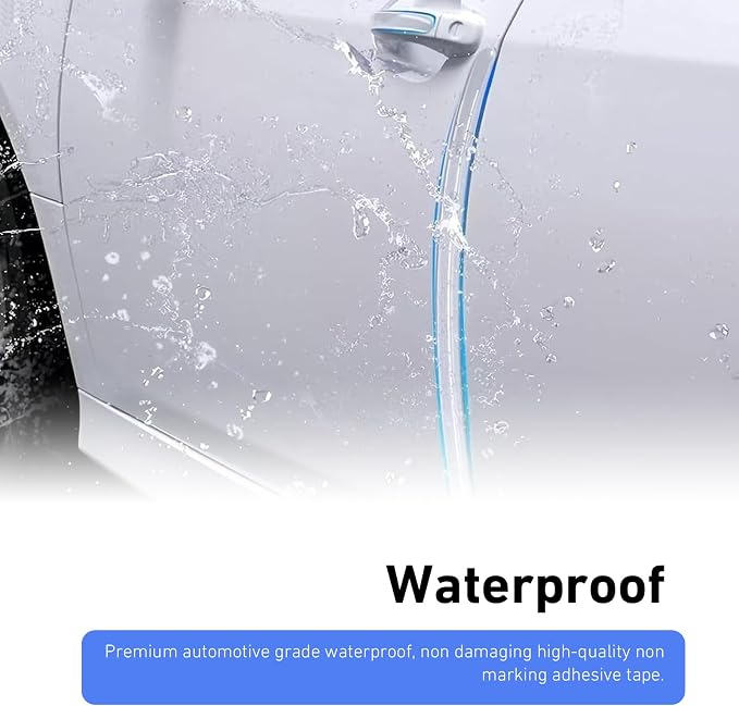 12 PCS Car Door Handle Protector, Anti-scratch Car Door Edge Corner Guards, Multipurpose Anti-collision Auto Paint Protection Trim Decal, Universal Exterior Sccessories (Transparent)