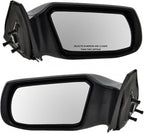 2 Piece Driver and Passenger Side Mirror Assembly Set Electric Adjustment Non-Heated No Memory Black Compatible with 2008-2013 Nissan Altima NI1320186 NI1321186
