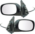 Driver and Passenger Side Mirror Assembly Set Power Heated Chrome Foldaway Compatible with 2004-2006 Toyota Tundra SR5 Crew Cab 2003 Toyota Tundra SR5 Extended Cab