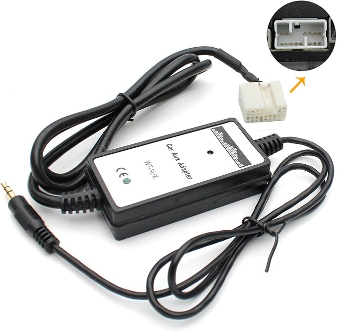 Car Audio CD to AUX Input Adapter CD Changer for Honda Accord 2003-2012, City 2002-2011, CRV 2005-2014, Civic 2006-2012, Odyssey 2005-2010, TSX 2004-2011