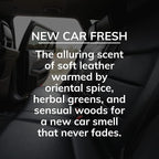 On The Go Odor Absorbing Solid Air Freshener, Luxurious New Car, 8-Ounce, Pack of 3
