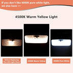 LED Light,Fit For Interior Rear Dome light Upgrade,4500K Warm Yellow Light,Brightness Can Adjust,The Accessories For Toyota RAV4(2006-2021),Corolla,Camry,Highlander(2008-2013),Tacoma,4Runner