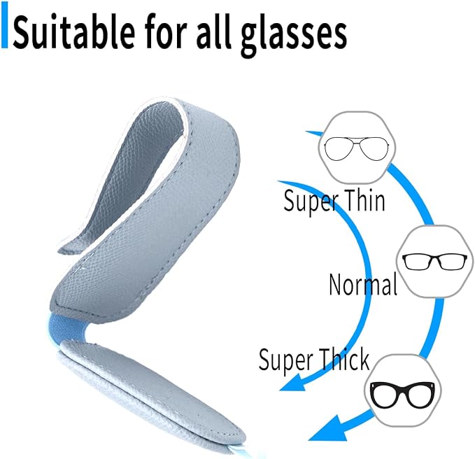 2 Packs Magnetic Sunglass Holder for Car Visor (Blue) | Magnetic Interior Car Accessories