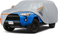 Car Cover for 2002-2026 Toyota 4runner, Waterproof Custom-fit All Weather Sun Rain UV Dust Snow Protection Outdoor 4runner Full Car Cover with Door Zipper and Cotton Lining-Gray