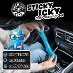 Sticky Icky Car Cleaning Gel, Green Apple & Sweet Strawberry Scent - Detailing Kit, Car Dust Crevice Cleaner, Slime Auto Air Vent, Cleaning Putty for Keyboard Cleaner (4 Pack) - CJK1004