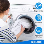 Shop Towel Rags, 50 Pack Reusable Shop Rags Bulk Microfiber Cleaning Cloth Lint Free Cleaning Towels for Car Kitchen Automotive Bar Mechanic Restaurant Garage, 11.5"x 11.5", White