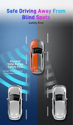 Blind Spot Mirror for Car, Stick-On Blind Side Mirror for Cars, SUVs & Trucks, Adjustable HD Glass Convex Wide-Angle Blindspot Mirrors
