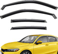 Extra Durable Window Deflectors in-Channel Window Visors Rain Guards Fit for Honda Civic 2022-2026 Hatchback, Sun Visors, Wind Vent for Shades, Exterior Car Accessories - 4pcs. AG0766
