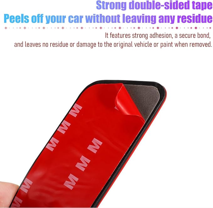 4PCS Car Door Sill Protectors, Sporty Style Anti-Scratch Self Adhesive Vehicle Door Sill Guard, Automotive Entry Edge Step Threshold Protection, Universal for SUV Motorhome Truck