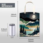 Car Trash Can, Cute Car Trash Bag, Hanging Car Organizer and Storage Bag, Trash Bin for Car Accessories, Vehicle, Travelling, Camping Night Forest Mountain