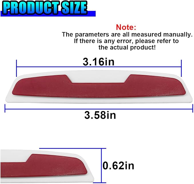 Craedli 4PCS Car Door Edge Guards Protector, Anti-Scratch Car Door Self Adhesive Anti-Collision Trim Strip Auto Side Door Protector, Universal Auto Body Bumper Guard for Cars SUV Truck (White&Red)