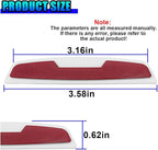 Craedli 4PCS Car Door Edge Guards Protector, Anti-Scratch Car Door Self Adhesive Anti-Collision Trim Strip Auto Side Door Protector, Universal Auto Body Bumper Guard for Cars SUV Truck (White&Red)