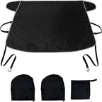 Windshield Cover for Ice and Snow No Scraping Car Accessories All Weather Waterproof Sunshade Winter Windshield Cover with Mirror Protection for Snow Ice Frost Sun Dust