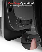 2026 Tesla Model X Accessories - Mud Flaps [Protect Paint, No Drilling Required] All-Weather Splash Guard Body Kits for Model X 2022-2026, Black (Set of 4)
