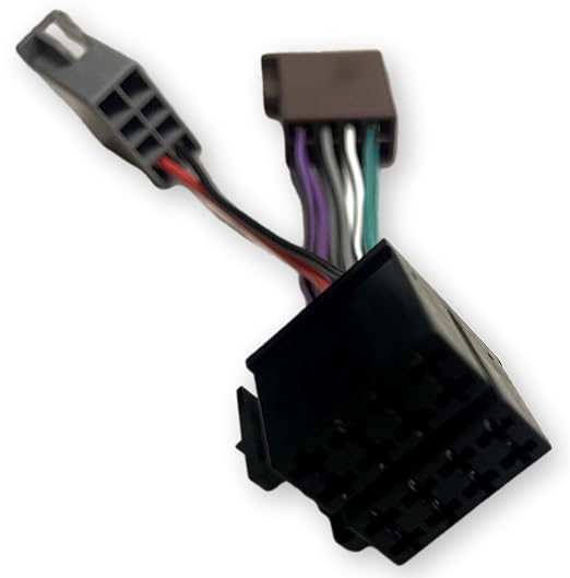 ASA Electronics 31100101 Wire Harness for Jensen Radios JHD22, JHD40BT, JHD12, JHD62, JHD1130, JHD1635BT and JCV1640BT; Total Length End to End 6.25 Inches; Visible Cable Length 4 Inches