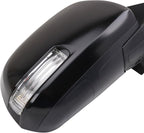 Passenger Side Mirror Assembly Electric Adjustment Non-Heated No Memory Black Compatible with 2012-2015 Toyota Tacoma TO1321283