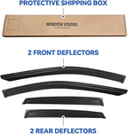 Window Visors Rain Guards for 2018-2023 Hyundai Kona, Out-Channel Window Vent Wind Deflectors Visors Shades for 18-23 Kona