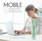 Vacuum Cleaner for Dust, Pet Hair Dirt Home, Car Interior Lightweight, Portable, Handheld, Cordless, Easy to Use, Compact Design Battery Rechargeable with USB-C Cable (Mint Green)