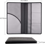 Car Registration and Insurance Holder with Magnetic Shut, Vehicle Glove Box Car Organizer, Men Women Interior Car Accessories for Cards, Essential Document, Driver License, Black