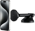 iTap 3 Magnetic Dash & Windshield Car Mount, Phone Holder with Suction Cup, Includes Magnetic Ring Adapter, Compatible with iPhone 12-17, Samsung Galaxy, Google Pixel, and MagSafe Phones