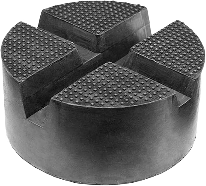 Rubber Cross Slotted Jack Adapter, Disk Frame Rail Protector, Anti Slip Pinch Weld Side Support Block, Car Lift Jack Puck Pad, Universal Vehicle Repair Tool (1PC)
