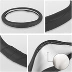 Car Steering Wheel Cover for Ford Escape,Explorer,Fusion,Focus,Bronco,Transit,Edge(Black- Standard Size)