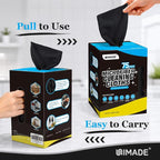 Microfiber Cleaning Cloth, 75 Sheets Microfiber Towels for Cars Commercial Grade Washcloths Lint-Free Bulk Shop Towel Cleaning Rags for Household Restaurant Garage Housekeeping, 11"x 9", Black