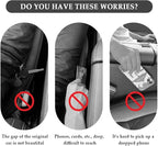 2PCS Car Seat Gap Filler,Super Flexible Car Side Seat Gap Filler CCar interior Accessories,Universal Car Organizer Between Seats for Tightly Filling Seat Gaps (Purple/2PCS)…