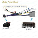 16pin Car Stereo Radio Power Retrofit Wiring Harness Adapter fits for Jeep Wrangler Cherokee Compass Grand Patriot Dodge Caliber Voyager Chrysler Sebring