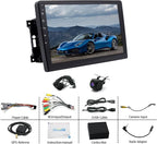10" Android 13 Car Stereo w/Wireless Carplay Android Auto fit for Jeep Commander 2008 2009 2010 2011 Double Din Touch Screen Car Audio Receiver w/WiFi GPS Bluetooth AHD Backup Camera Mic