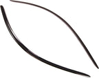 WD2-184 Dark Smoke 2 Pcs Set Window Visor (Outside Mount) Deflector Rain Guard Compatible with 1994-2004 Ford Mustang