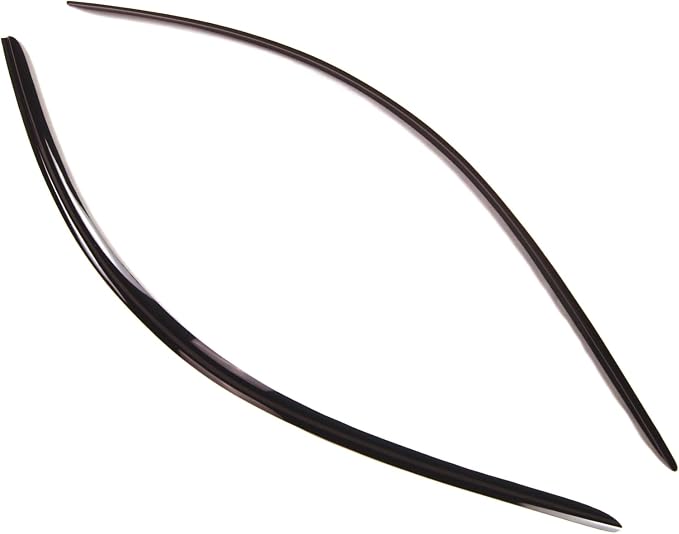 WD2-184 Dark Smoke 2 Pcs Set Window Visor (Outside Mount) Deflector Rain Guard Compatible with 1994-2004 Ford Mustang
