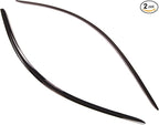 Outside Mount Window Vent Visors Rain Guards Compatible with Ford Mustang 1994-2004 | Side Window Wind Deflectors Rain Shields | Smoke Tinted, 2 Pcs Set, DGWV-184