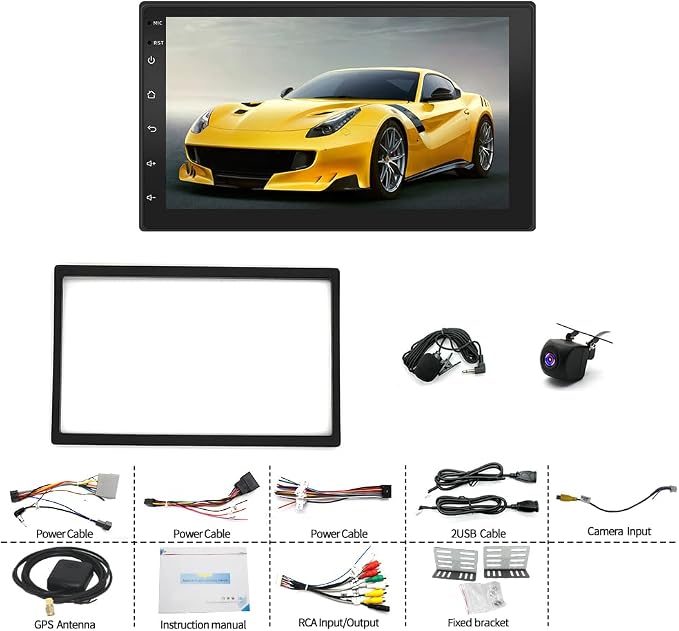 4+64G Android 15 Car Stereo Radio for Isuzu N Series NNR/NPR/NPS/NQR Truck 2009-2020 for CarPlay Wireless Android Auto 7in Car Screen with GPS Navigation Bluetooth WiFi FM RDS Backup Camera