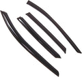 WD2-690 Dark Smoke 4 Pcs Set Window Visor (Outside Mount) Deflector Rain Guard Compatible with 2010-2016 Cadillac SRX