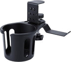 360° Rotating Cup Holder wiht Hook Under Desk Anti Spill Space Saving for Home Office Camping