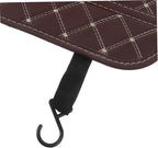 Car Seat Kick Pad Back Seat Protector for Anti-kick Mat Upholstery Shield for Car Interiors and Home Use Easy-Clean Brown