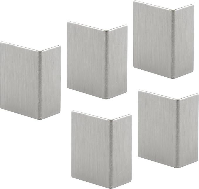 S 4215 Brushed Stainless, Adhesive Backed Door Edge Guard (5 Pack)