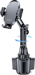2025 Upgraded Universal Cup Phone Holder for Car, [Rotatable & Adjustable] Long Neck Car Cup Holder Phone Mount Compatible with iPhone, Samsung, Google & More Smartphones