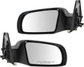 2 Piece Driver and Passenger Side Mirror Assembly Set Electric Adjustment Non-Heated No Memory Black Compatible with 2010-2013 Nissan Altima NI1320211 NI1321211