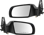 2 Piece Driver and Passenger Side Mirror Assembly Set Electric Adjustment Non-Heated No Memory Black Compatible with 2010-2013 Nissan Altima NI1320211 NI1321211
