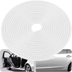 Eytool Car Door Protectors Edge Guards,16Ft(5M) Car Edge Trim Rubber Seal Protector with U Shape Car Protection Door Edge Guard Fit for Most Car (White)