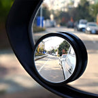 2Pcs Blind Spot Car Mirror, Automotive Side Blindspot Mirror for Car, 2.2" Round Car Rearview Mirror Accessories 360 Degree Rotating Vacuum Suction Cup for Cars, Suv, Van and Trucks (Black)