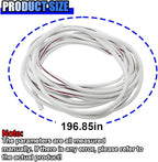 16Ft (5M) Car Door Edge Protector, Auto Trim Door Edge Guard, White | Anti-Collision Car Door Entry Guard Protective Strip, No Glue