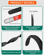 muekzu Silicone Car Door Edge Guard Trim Molding Crash Scratch Protector Scratch Guard for Car,Sedans,Truck,SUV 4PCS (Black)