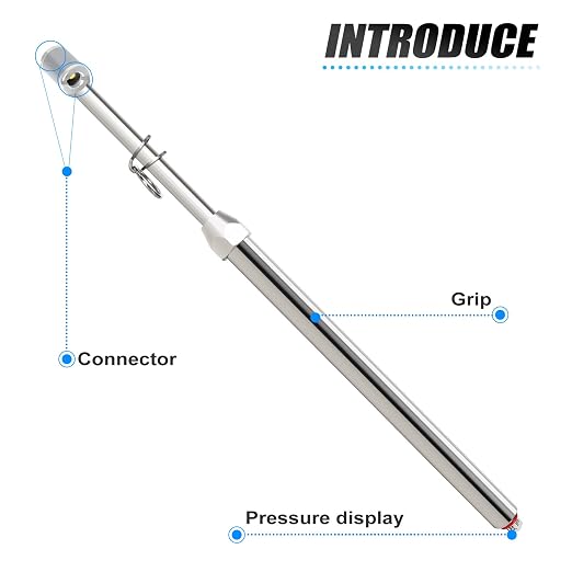 10Pcs Silver Double Straight Type Tire Pressure Gauge，Dual Head Air Pressure Gauge，Pressure Range 10-160 Psi(Suitable for Trucks, etc.