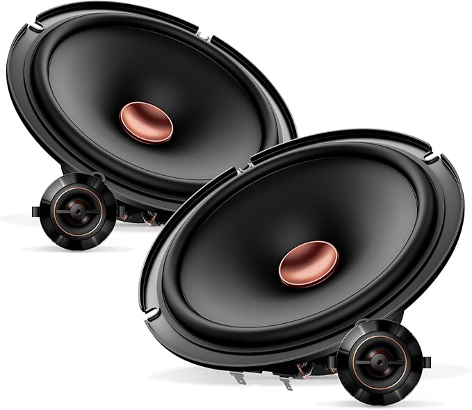 D-Series TS-D65C 6.5” 2-Way Speakers (Pair) – 270W Max, Crisp Highs + Clear Vocals, Ideal Factory Upgrade, Add an Amplifier for Even Better Performance