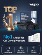 Microfiber Car Drying Towels 36" x 24" [1300GSM Ultra-Absorbent, No Streaks & Scratches] Dual-Sided Edgeless Cleaning Towel with Twisted Loop, for Auto Detailing, Car, SUV, Truck (3-Size Set)