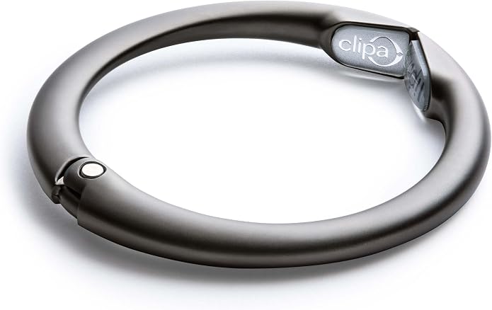 Bag Hanger Collection, The Ring that Opens into a Hook, Auto Closes | Holds 15 kg, Needs only 10mm to Hang a Hand Bag, Easy to Use with One Hand, The Instant Bag Hanger, 3 yr Warranty